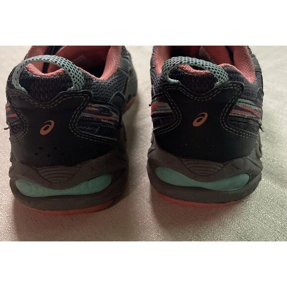 Asics Gel Venture 5 Black Mint Coral Trail Running Shoes Women’s Sz 8 - Picture 3 of 10
